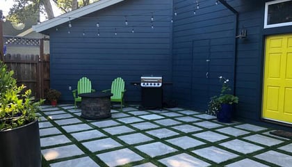 Artificial Turf Concrete Inlays
